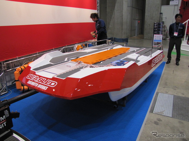 危機管理産業展2012　タキモトワークス「SEA-SLED」