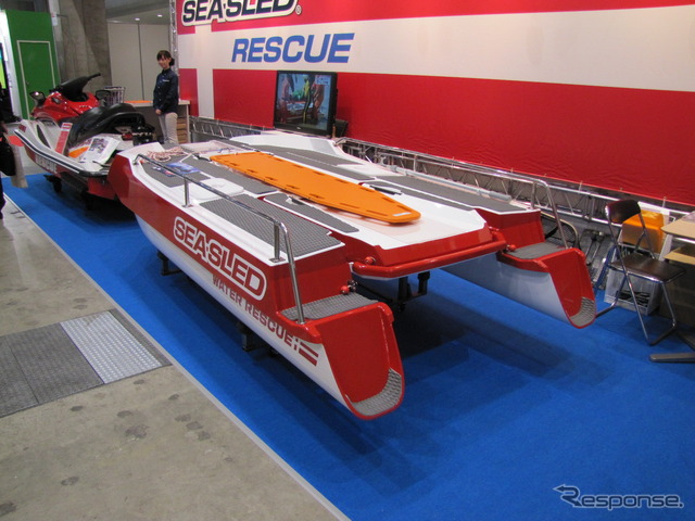 危機管理産業展2012　タキモトワークス「SEA-SLED」