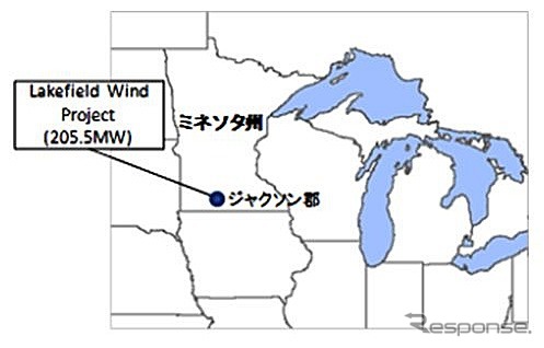 EDF Renewable Energy社が保有する風力発電事業