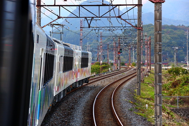 東武日光駅へと走る634型