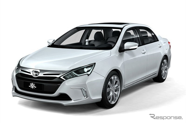 BYDオートの新型ハイブリッドセダン、Qin