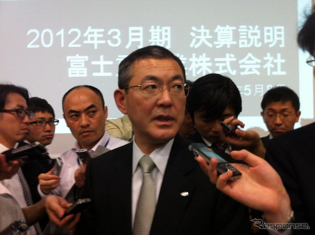富士重工業・吉永泰之社長(参考画像)