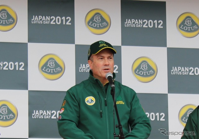 コーリン・チャップマンの長男である、クライブ・チャップマン氏も来日。