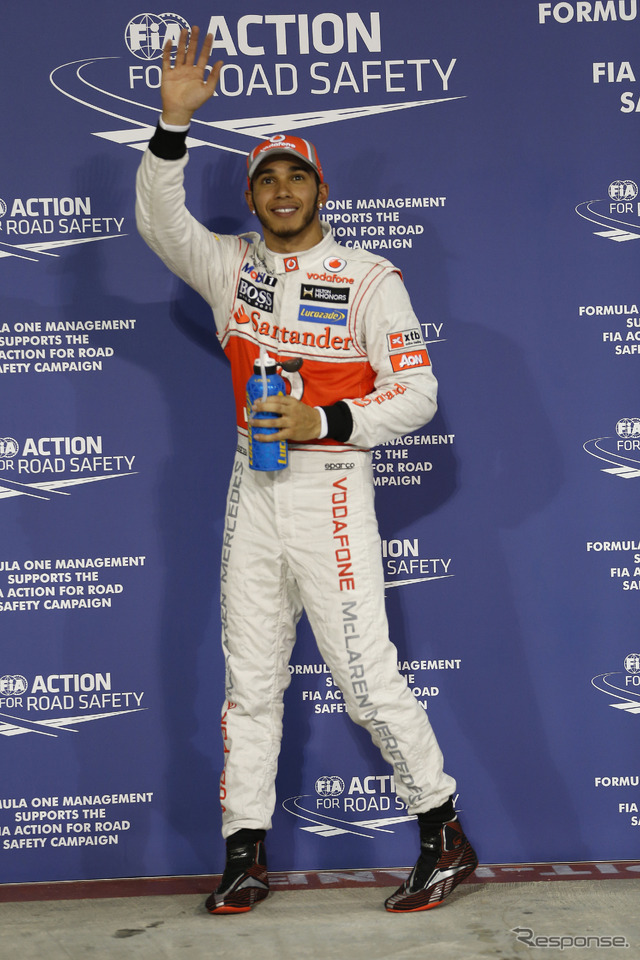 マクラーレンのルイス・ハミルトン（2012年 アブダビGP）