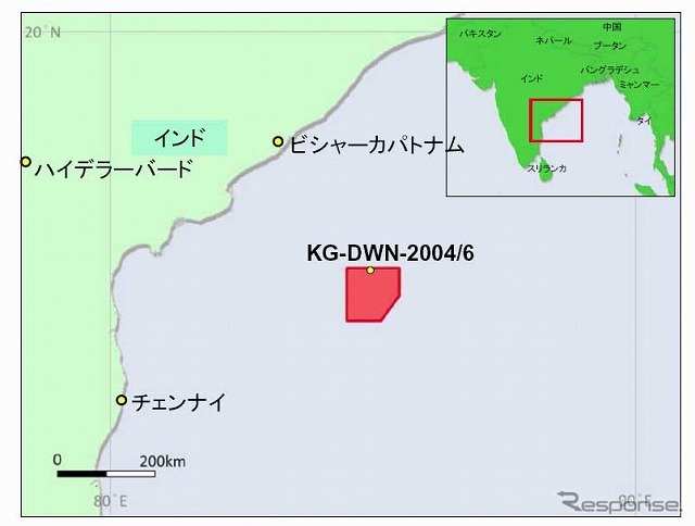 KG-DWN-2004/6鉱区ロケーション