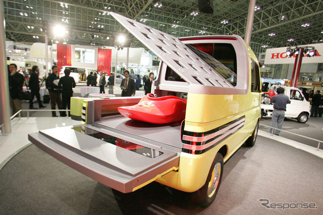 【東京モーターショー04】ホンダ ホビックは趣味の軽トラ