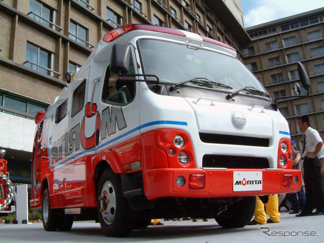 モリタ『消救車』、2005年1月に千葉県松戸市消防局へ初納入