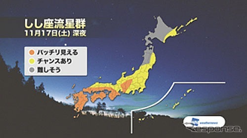 しし座流星群の観測予測