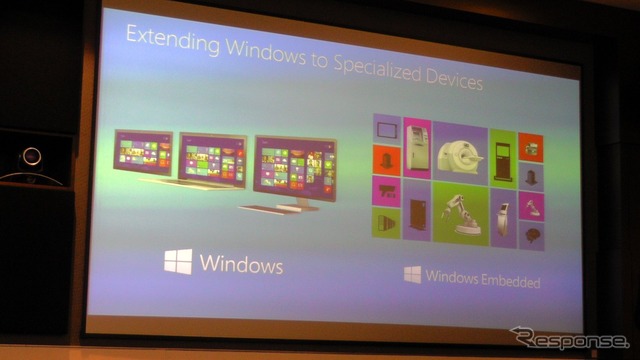 マイクロソフト、Windows 8ベースの組込み向けOSの概要とロードマップを開示