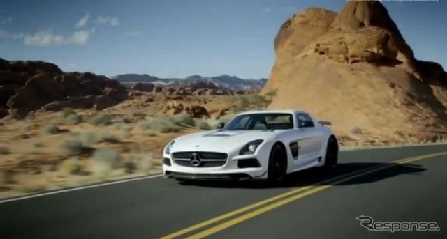 メルセデスベンツSLS AMGクーペ ブラックシリーズの公式映像(動画キャプチャ)