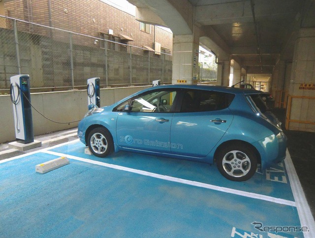 小田急、沿線の月極駐車場に電気自動車専用駐車スペースを設置