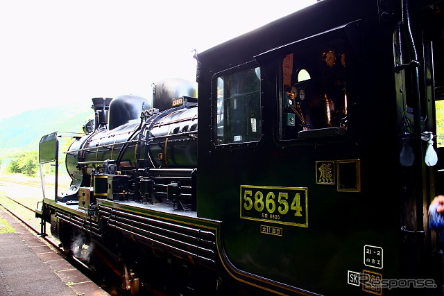 この冬、定期点検にに入る8620形（58654）蒸気機関車