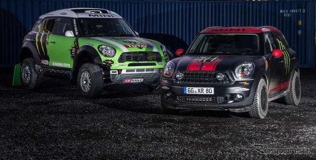 MINI クロスオーバーのダカールラリーサポートカー