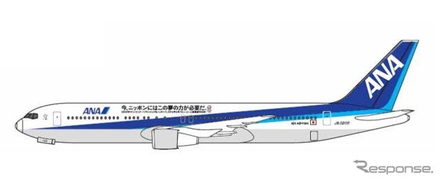 ANA・「2020東京招致」仕様ラッピングジェット