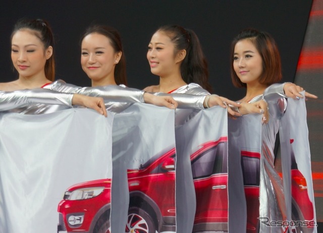 長城汽車プレスカンファレンスのようす(広州モーターショー12)