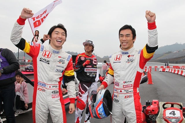 【ホンダレーシングサンクスデイ12】佐藤琢磨が盛り上げたスペシャルカート大会