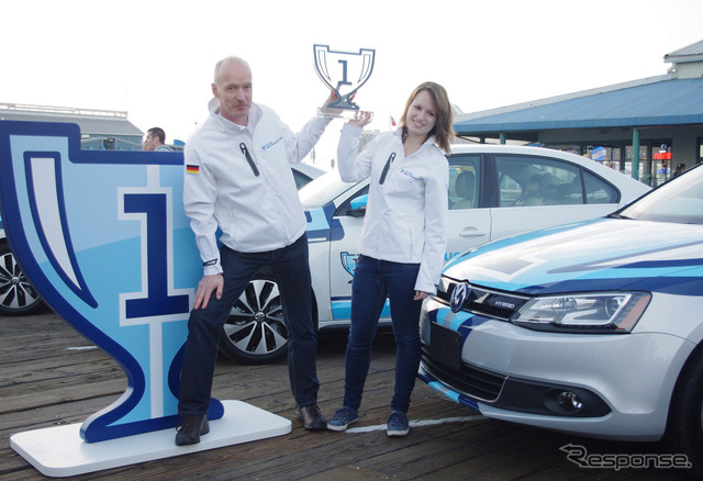 Think Blue. World Championship 2012を制したのはドイツ代表で、燃費は49.9mpg（21.2km/リットル）だった。