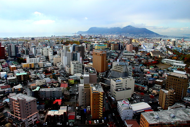 函館市内の街の風景