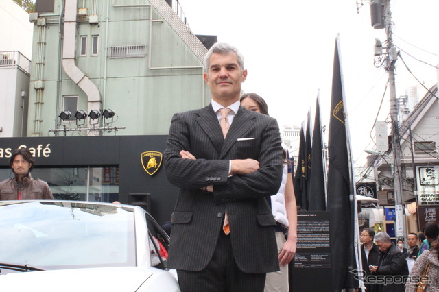 ランボルギーニ・ジャパン代表のエジナルド・ベルトリ氏