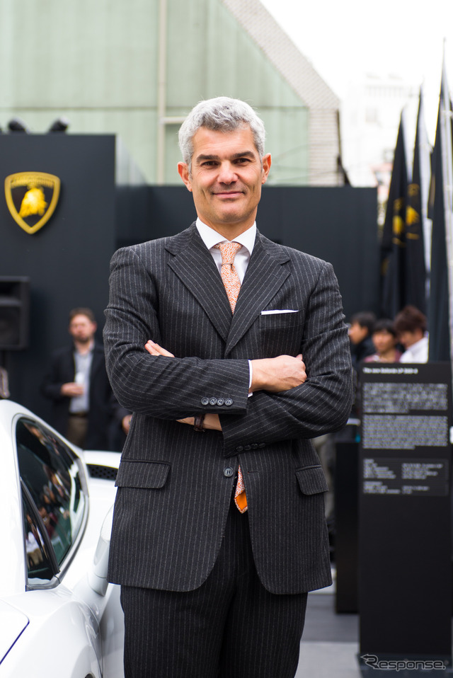 ランボルギーニ・ジャパン代表のエジナルド・ベルトリ