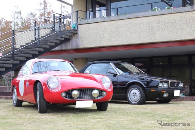 OSCA・1600GTS(左)とマセラティ・スパイダーザガート(右)