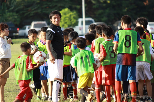 カンボジアからもJリーガーを！　サッカークリニック開催