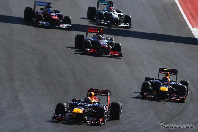 レッドブル セバスチャン・ベッテル（2012年USGP）とマーク・ウェーバー