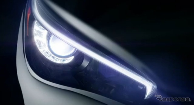 インフィニティQ50(次期日産スカイライン)のヘッドライト