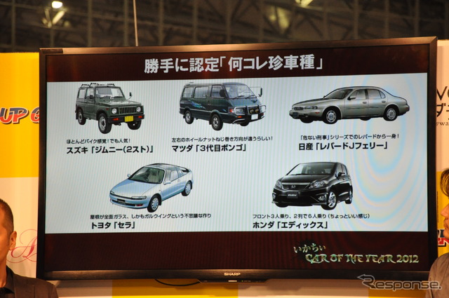 アップガレージ、「いかちぃ」カーオブザイヤー2012