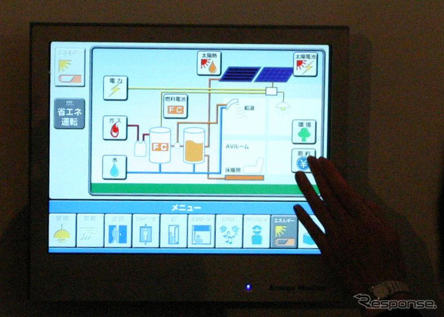 【トヨタ夢の住宅PAPI】太陽電池、燃料電池、プリウス で発電