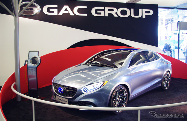 広汽集団(GAC)がデトロイトモーターショーに初出展。写真はPHVの『E-JET』
