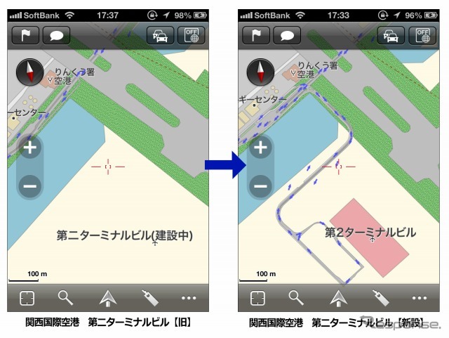 iOS向けナビアプリ MapFan＋