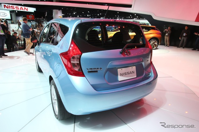 日産ノートの北米仕様、ヴァーサ ノート(デトロイトモーターショー13)