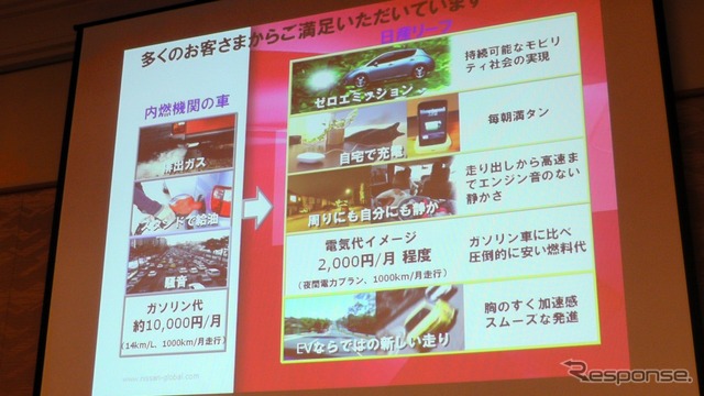 日産リーフ マイナーチェンジ発表会
