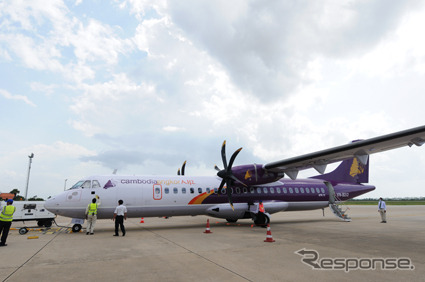 カンボジア・アンコール航空の機体、ATR72