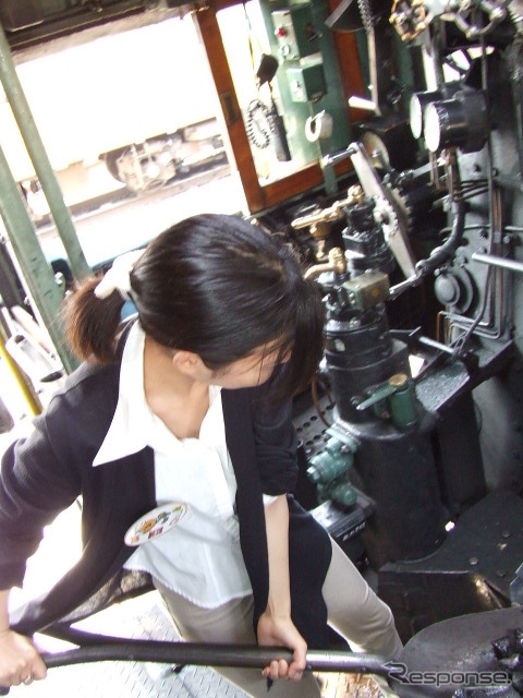 やまぐち号運転・展示のようす