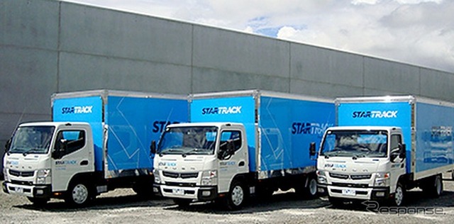 オーストラリアStarTrack社に納入される小型トラック　新型「キャンター」