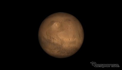 砂丘とドライアイスに覆われた火星の北極圏(動画キャプチャ)