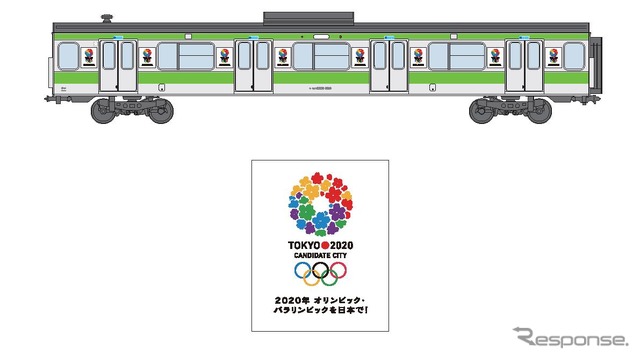 JR東日本、山手線で2020年オリンピック・パラリンピック招致ラッピング