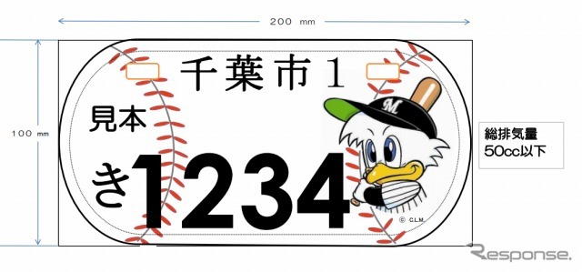 千葉市・原付オリジナルナンバープレート