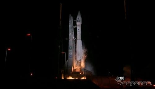 TDRS-Kの打ち上げ（動画キャプチャ）