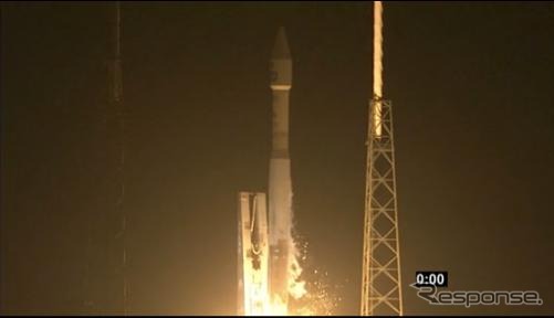 TDRS-Kの打ち上げ（動画キャプチャ）