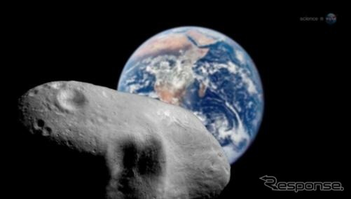小惑星2012 DA14(動画キャプチャ)