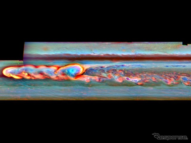 土星の嵐
