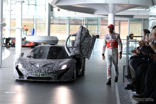 マクラーレンP1の開発プロトタイプとジェンソン・バトン選手