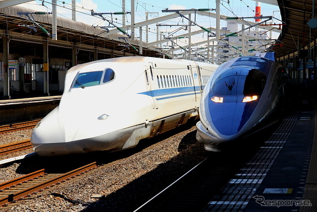 山陽新幹線区間 N700系・500系