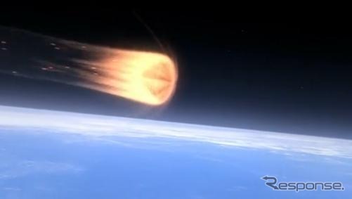 オリオン宇宙船の準備（動画キャプチャ）