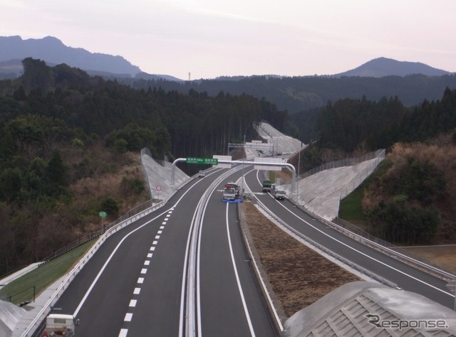 東九州自動車道・清武JCTから清武南IC開通区間