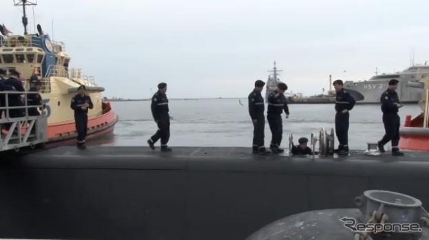 チリ海軍潜水艦シンプソン(動画キャプチャ)