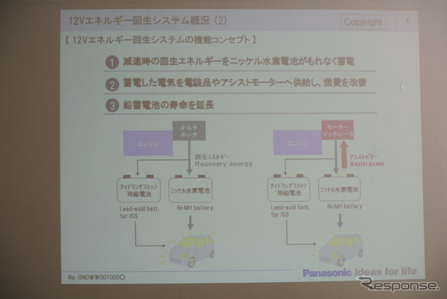 パナソニック 12V エネルギー回生システム